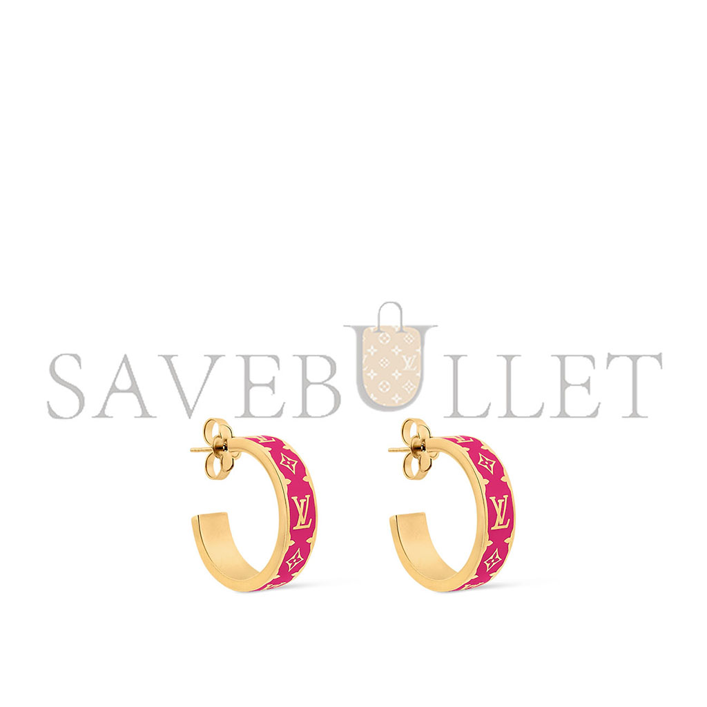 l**is V*t*n nanogram enamel earrings m01068